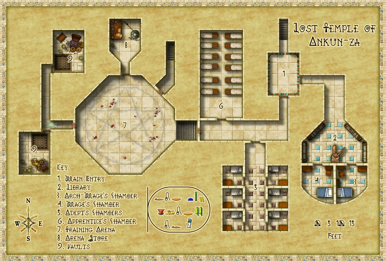 Nibirum Map: lost temple of ankun-za by Jmabbott